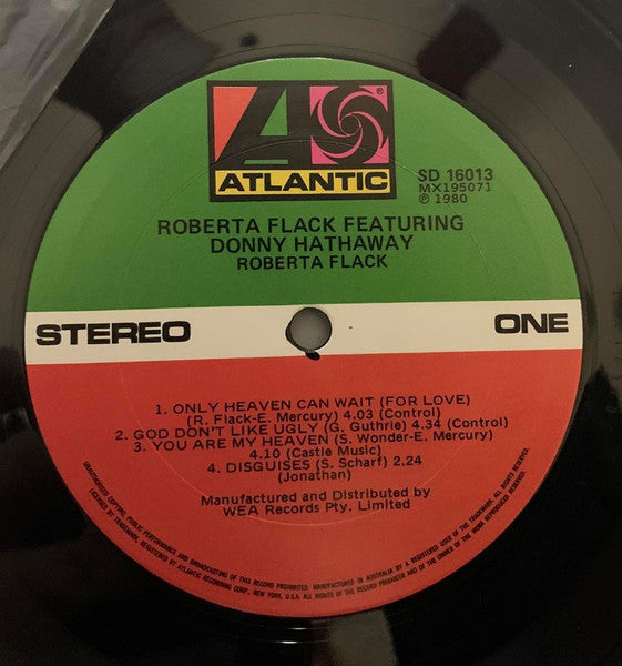 Roberta Flack & Donny Hathaway - Roberta Flack Featuring Donny Hathaway Vinyl LP (Used)