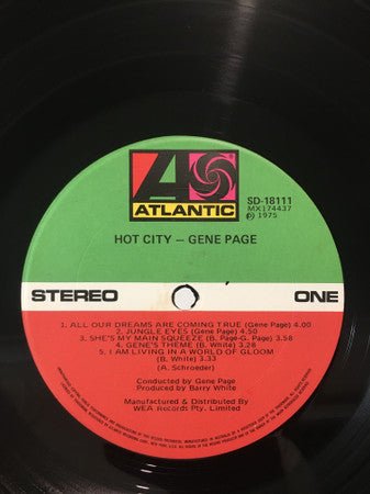 Gene Page - Hot City Vinyl LP (Used)