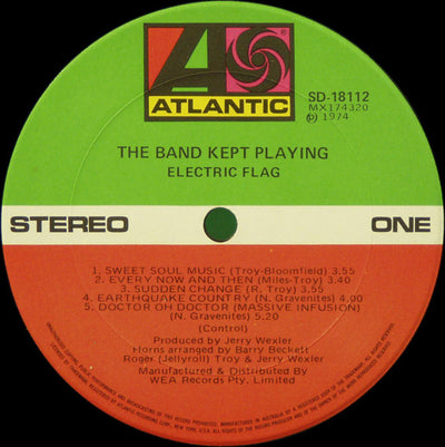 Electric Flag - The Band Kept Playing Vinyl LP (Used)