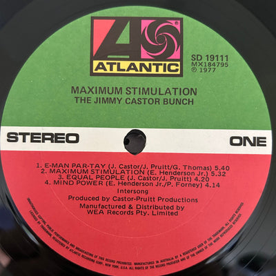 Jimmy Castor Bunch - Maximum Stimulation Vinyl LP (Used)