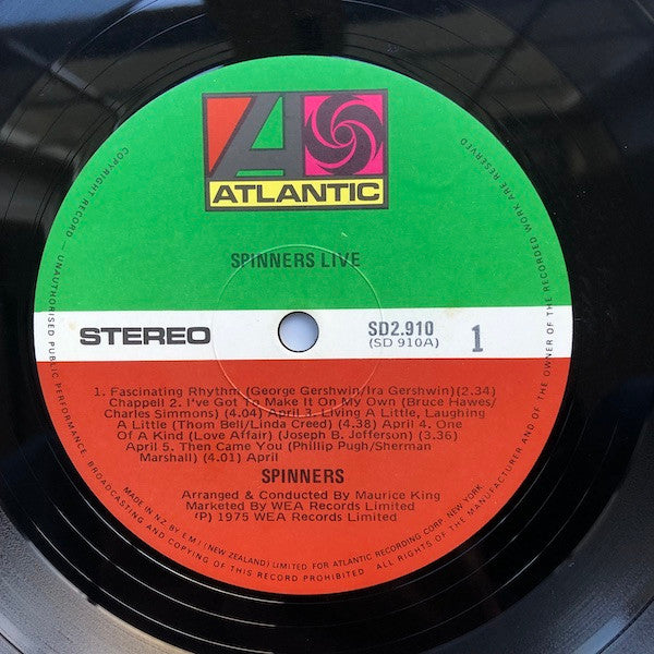 Spinners - Spinners Live! Vinyl 2LP (Used)