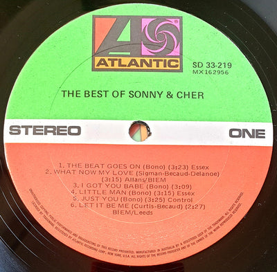 Sonny & Cher - The Best Of Sonny & Cher Vinyl LP (Used)