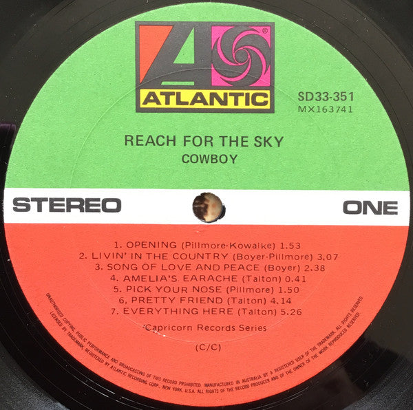 Cowboy - Reach For The Sky Vinyl LP (Used)