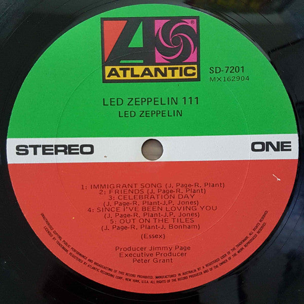 Led Zeppelin - Led Zeppelin III Misprint Vinyl LP (Used)