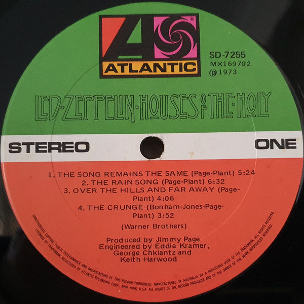 Led Zeppelin - Houses Of The Holy Reverse Cover Vinyl LP (Used)