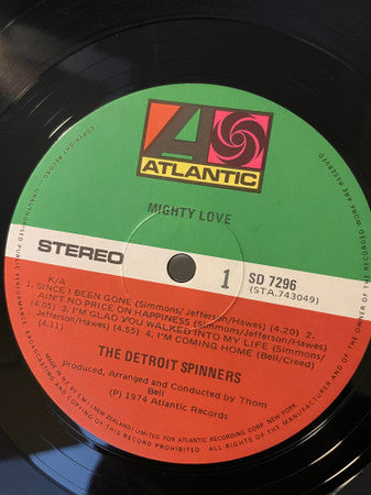 Spinners - Mighty Love Vinyl LP (Used)