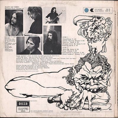 Black Cat Bones - Barbed Wire Sandwich Vinyl LP (Used)