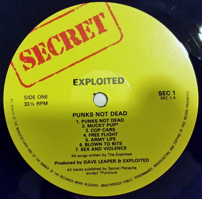 Exploited - Punks Not Dead Vinyl LP (Used)