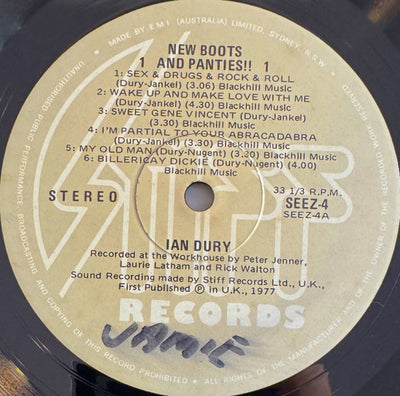 Ian Dury - New Boots And Panties Vinyl LP (Used)