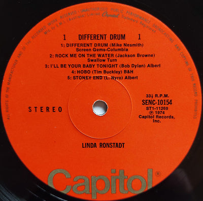 Linda Ronstadt - Different Drum Vinyl LP (Used)