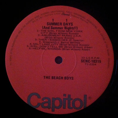 Beach Boys - Summer Days (And Summer Nights!!) / Beach Boys' Party! Vinyl 2LP (Used)