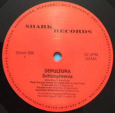 Sepultura - Schizophrenia Vinyl LP (Used)