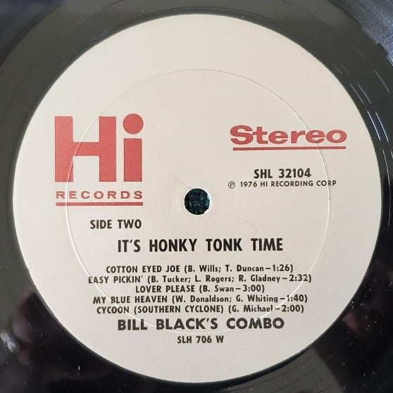 Bill Black's Combo - It's Honky Tonk Time Vinyl LP (Used)
