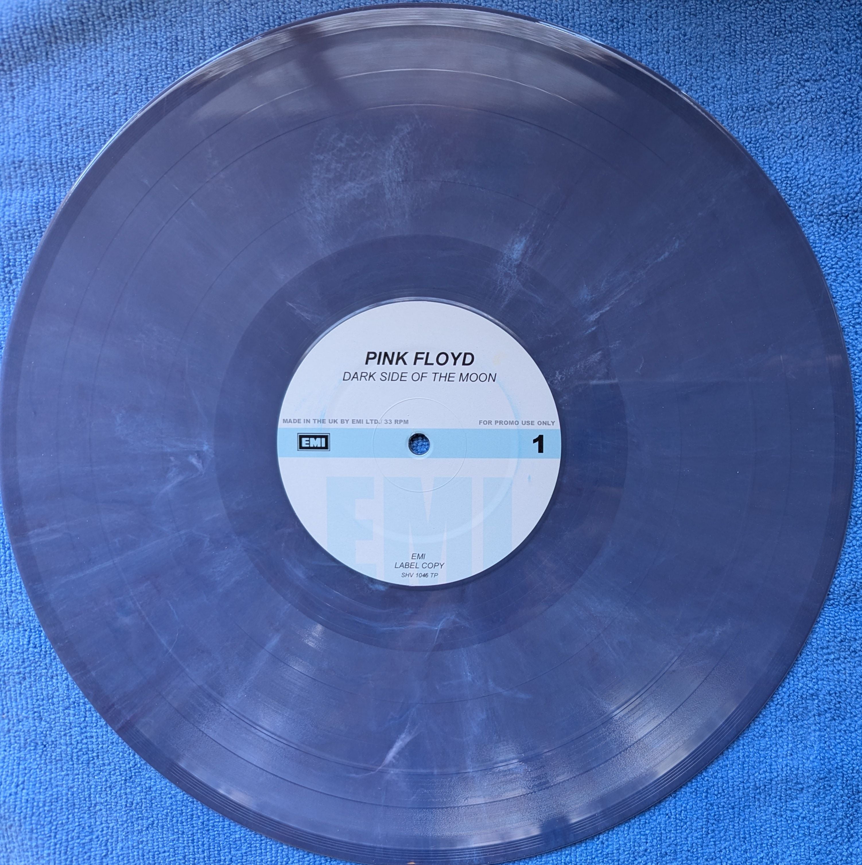Pink Floyd - The Dark Side Of The Moon Unofficial Blue Marble Coloured Vinyl LP (Used)