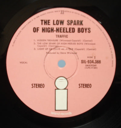 Traffic - The Low Spark Of High Heeled Boys Vinyl LP (Used)