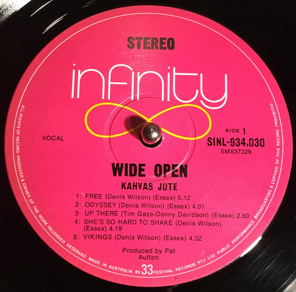 Kahvas Jute - Wide Open Vinyl LP (Used)
