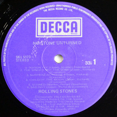 Rolling Stones - No Stone Unturned Vinyl LP (Used)