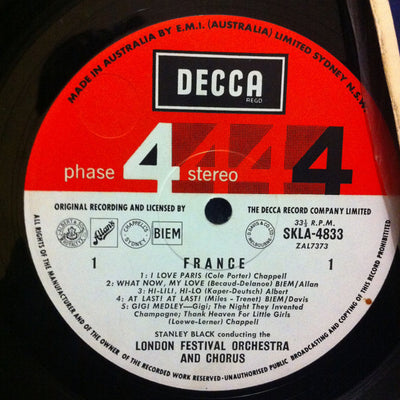 Stanley Black - France Vinyl LP (Used)