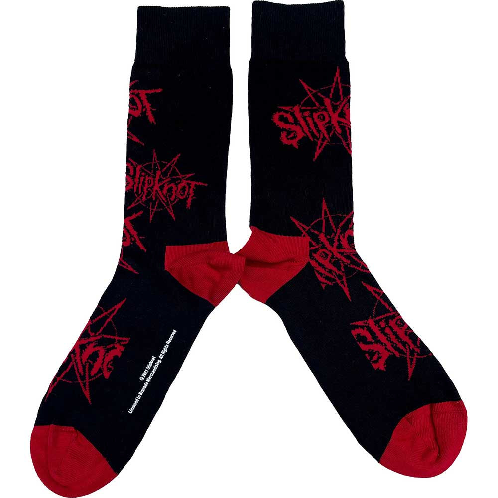 Slipknot - Logo & Nonagram Black Unisex Socks