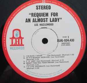 Lee Hazlewood - Requiem For An Almost Lady Vinyl LP (Used)
