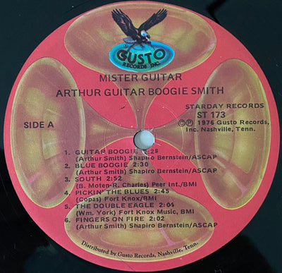 Arthur "Guitar Boogie" Smith & His Crackerjacks - Mister Guitar Reissue Vinyl LP (Used)