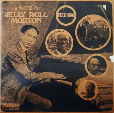 Albert Nicholas, Art Hodes, Bobby Greene & Papa Bue's Viking Jazzband - A Tribute To Jelly Roll Morton Featuring Albert Nicholas, Art Hodes, Bobby Greene And Papa Bue's Viking Jazzband Vinyl LP (Used)