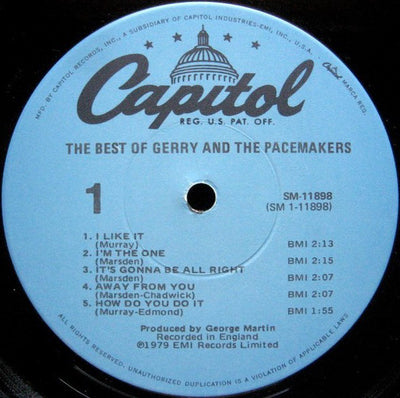 Gerry & Pacemakers - The Best Of Gerry & Pacemakers Vinyl LP (Used)