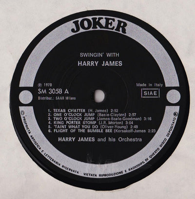 Harry James - Swinging' With Harry James Vinyl LP (Used)