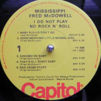 Fred McDowell - I Do Not Play No Rock 'N' Roll Vinyl LP (Used)
