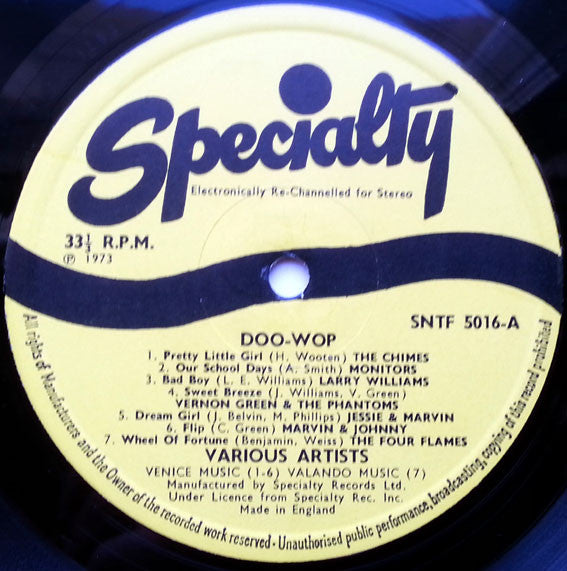 Various Artists - Doo Wop Vinyl LP (Used)