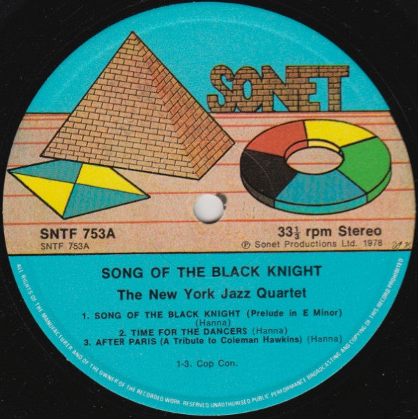 New York Jazz Quartet - Song Of The Black Knight Vinyl LP (Used)