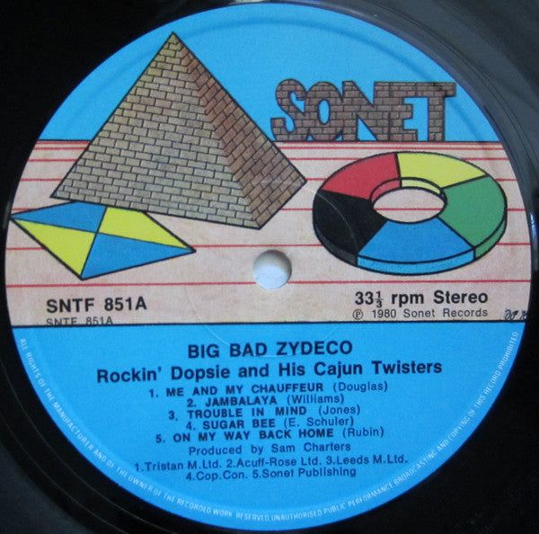 Rocking Dopsie & Cajun Twisters - Big Bad Zydeco Vinyl LP (Used)
