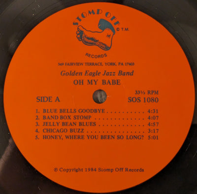 Golden Eagle Jazz Band & Chris Norris - Oh My Babe Vinyl LP (Used)