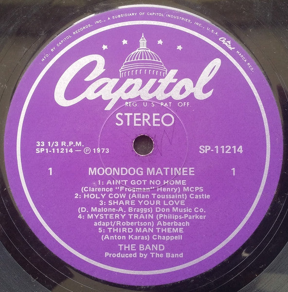 Band - Moondog Matinee Vinyl LP (Used)