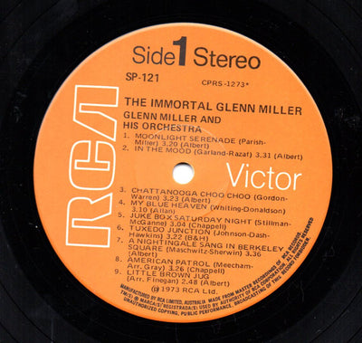 Glenn Miller - The Immortal Glenn Miller Vinyl LP (Used)