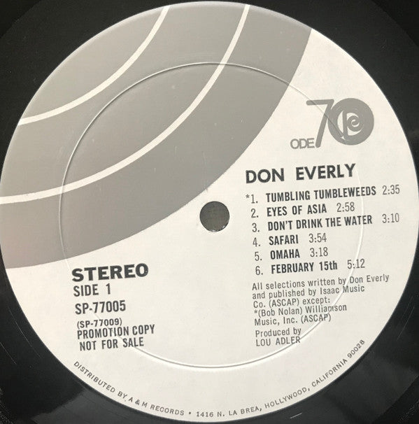 Don Everly - Don Everly Vinyl LP (Used)