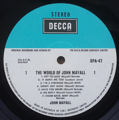 John Mayall - The World Of John Mayall Reissue Vinyl LP (Used)