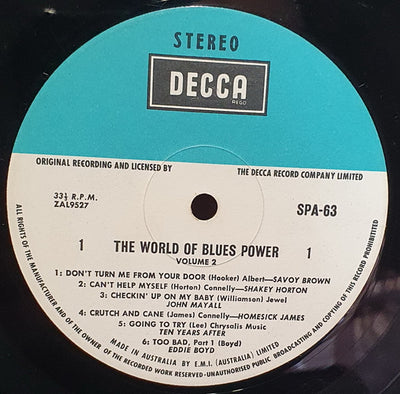 Various Artists - The World Of Blues Power Vol. 2 Vinyl LP (Used)