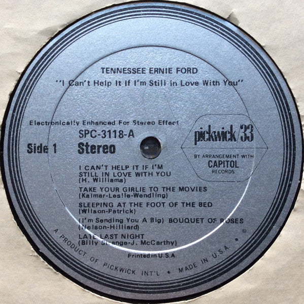 Tennessee Ernie Ford - I Can't Help It If I'm Still In Love With You Vinyl LP (Used)