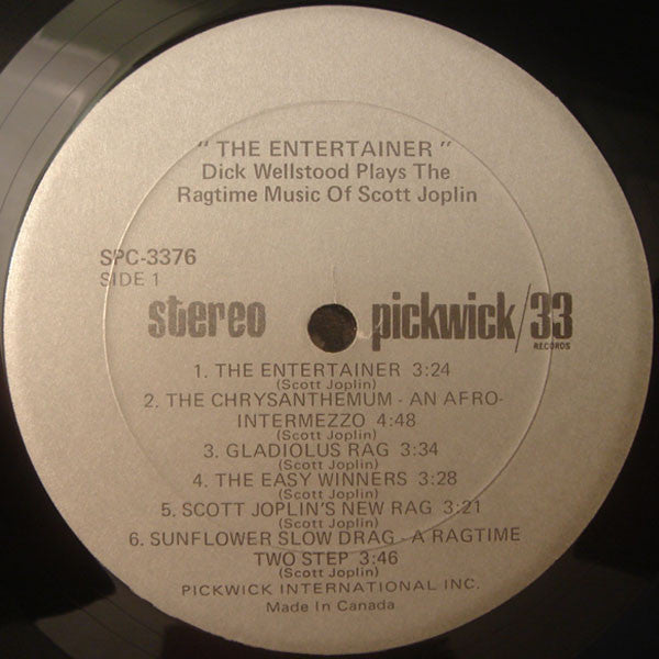 Dick Wellstood - Plays Ragtime Music Of The Sting Vinyl LP (Used)