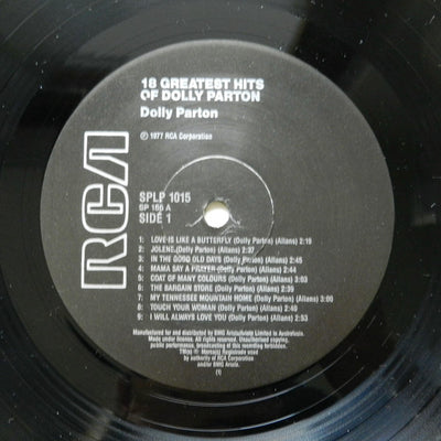 Dolly Parton - 18 Greatest Hits Vinyl LP (Used)