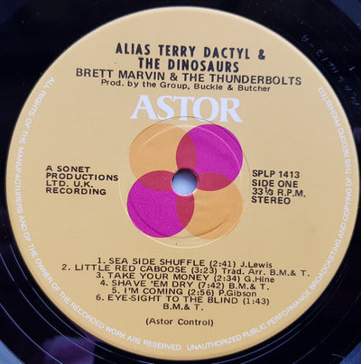 Brett Marvin & Thunderbolts - Alias Terry Dactyl & The Dinosaurs Vinyl LP (Used)