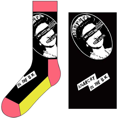 Sex Pistols - God Save The Queen Unisex Black Size 7-11 Socks