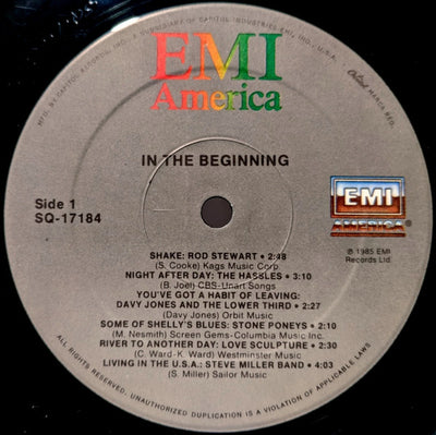Various Artists - In The Beginning (Early Recordings Of The Superstars) Vinyl LP (Used)