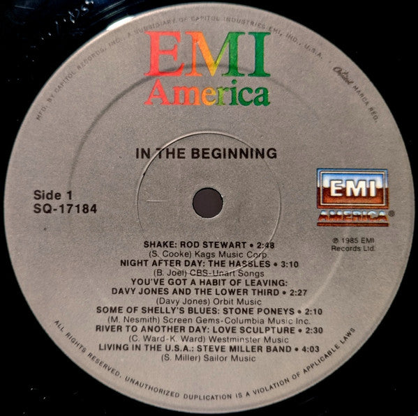 Various Artists - In The Beginning (Early Recordings Of The Superstars) Vinyl LP (Used)