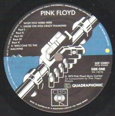 Pink Floyd - Wish You Were Here Vinyl LP (Used)