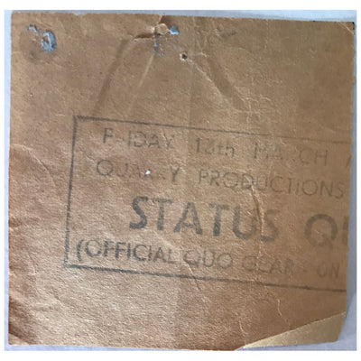 Status Quo - World Tour 1981 Original Concert Tour Program With Ticket