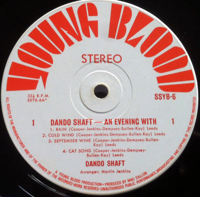 Dando Shaft - An Evening With Dando Shaft Vinyl LP (Used)