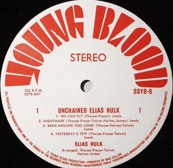 Elias Hulk - Unchained Vinyl LP (Used)