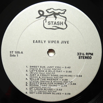 Various Artists - Early Viper Jive: 1927-1933 Vinyl LP (Used)